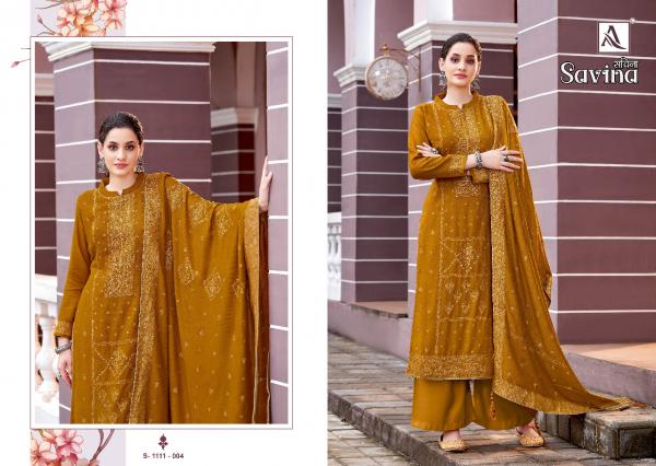 Alok Savina Festive Wear Designer Wear Dress Material Collection